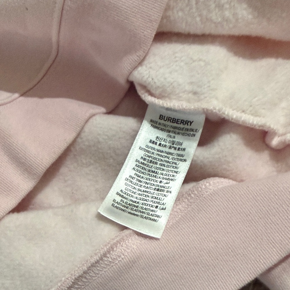 Burberry Blush Pink Crewneck with White Logo - Picture 4 of 4